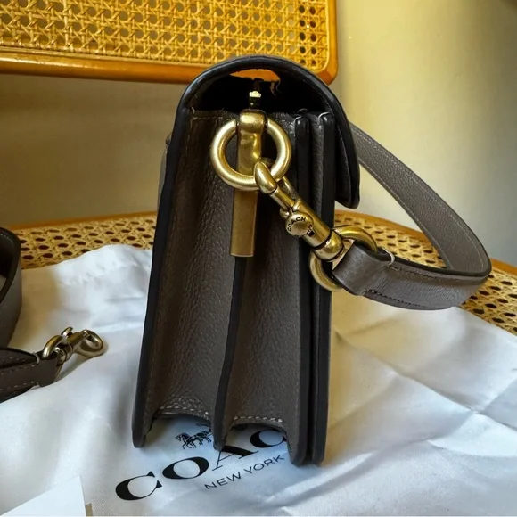 Coach Tabby 26 Shoulder Bag in Dark Stone - Picture 4 of 16